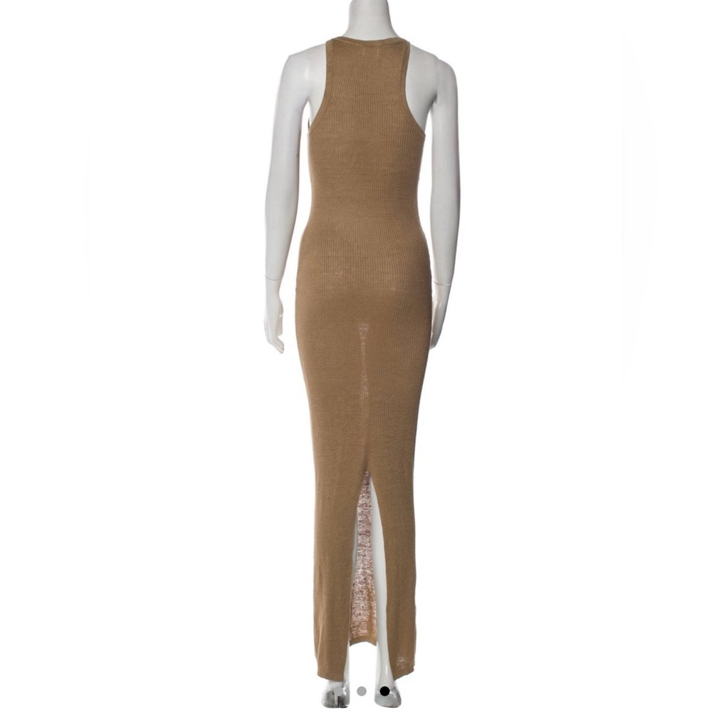 St Agni Long Tan Knit Dress